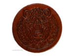 embossed leather bear