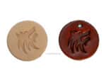 Leather Wolf Tags