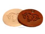 Leather Set of 4 Ram Tags