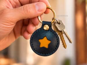 Leather Star Keychain Lazypony